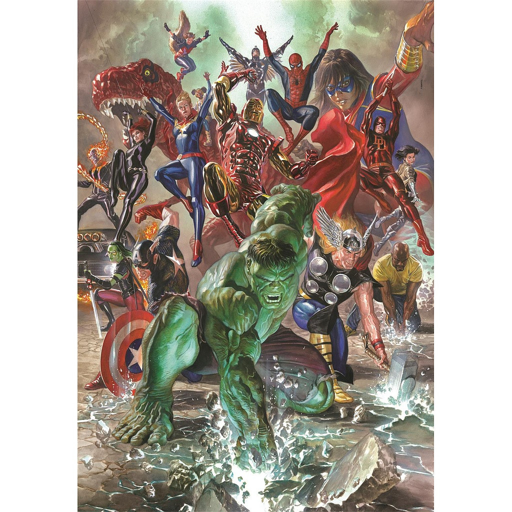 Avengers 500-osaline Compact pusle Clementoni – detailvaade 2