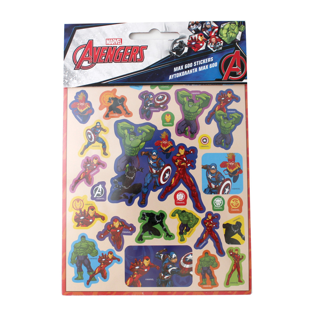 Avengers Best Team 600-osaline kleepsukomplekt – tootepilt