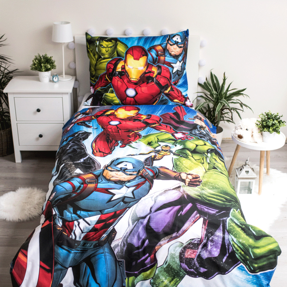Avengers Brands voodipesukomplekt 140x200cm, 70x90 cm – detailvaade 2