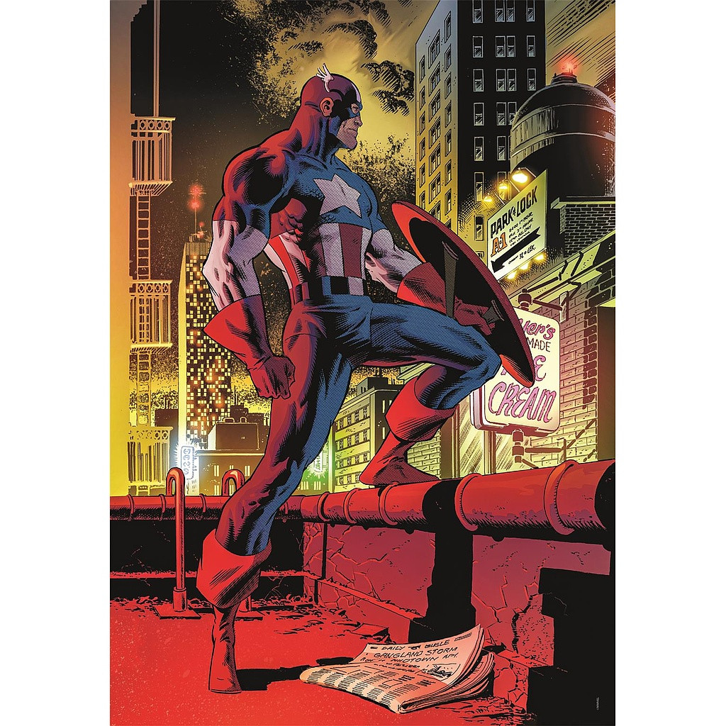 Avengers Captain America 1000-osaline Compact pusle Clementoni – detailvaade 2