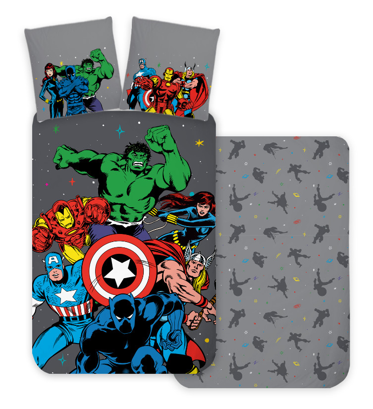 Avengers Classic Comic Style voodipesukomplekt 140x200cm, 70x90 cm – tootepilt