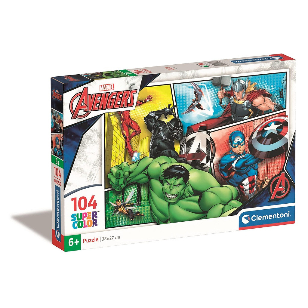 Avengers Comic Style 104-osaline Clementoni pusle – tootepilt