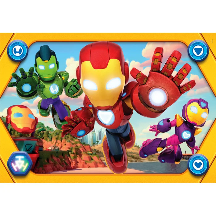 Avengers Hero Squad Iron Man and Super Team 104-osaline Maxi pusle Clementoni – detailvaade 2