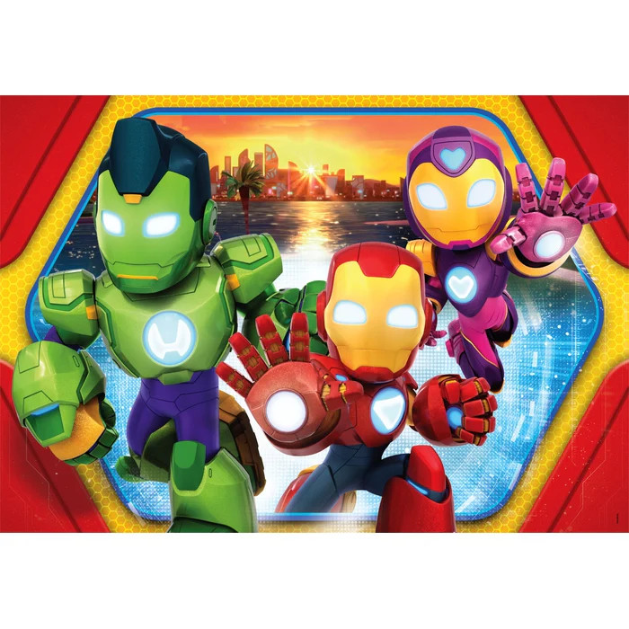 Avengers Hero Squad Iron Man and Super Team 24-osaline Maxi pusle Clementoni – detailvaade 2