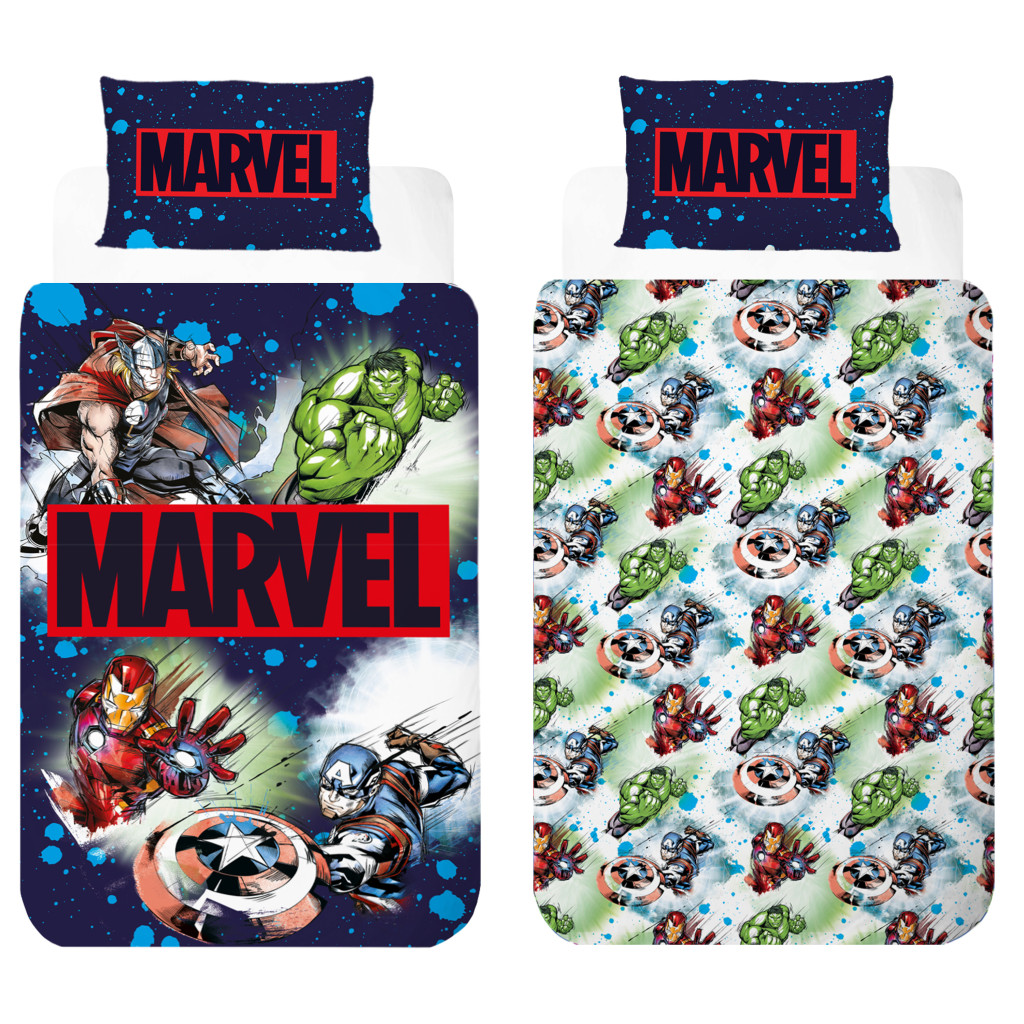 Avengers Heroes in Action voodipesukomplekt 140×200cm, 70×90 cm – tootepilt