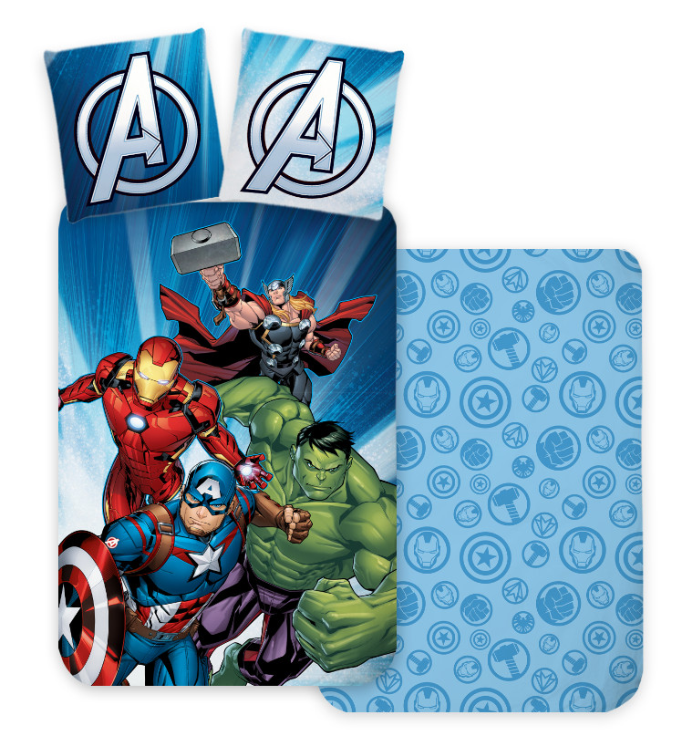 Avengers Power Strike children's bedding 100x135 cm, 40x60 cm – tootepilt