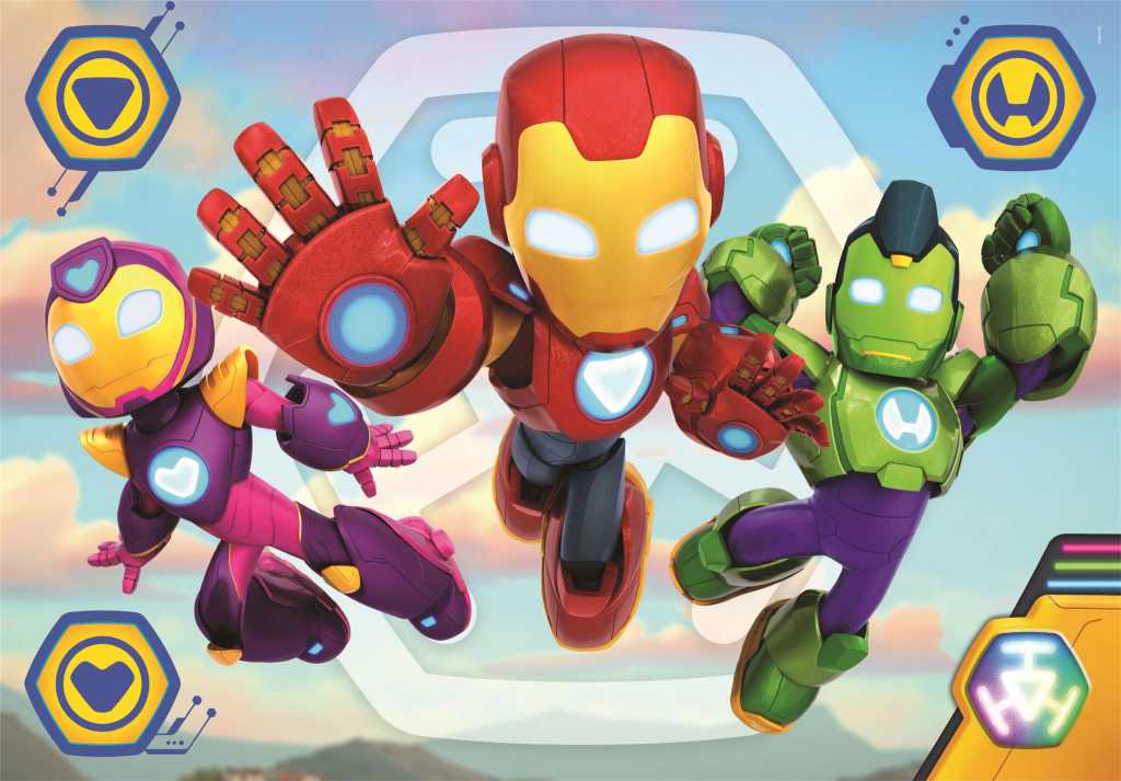 Avengers Ready Iron Man and his Super Team 60-osaline Maxi pusle Clementoni – detailvaade 2