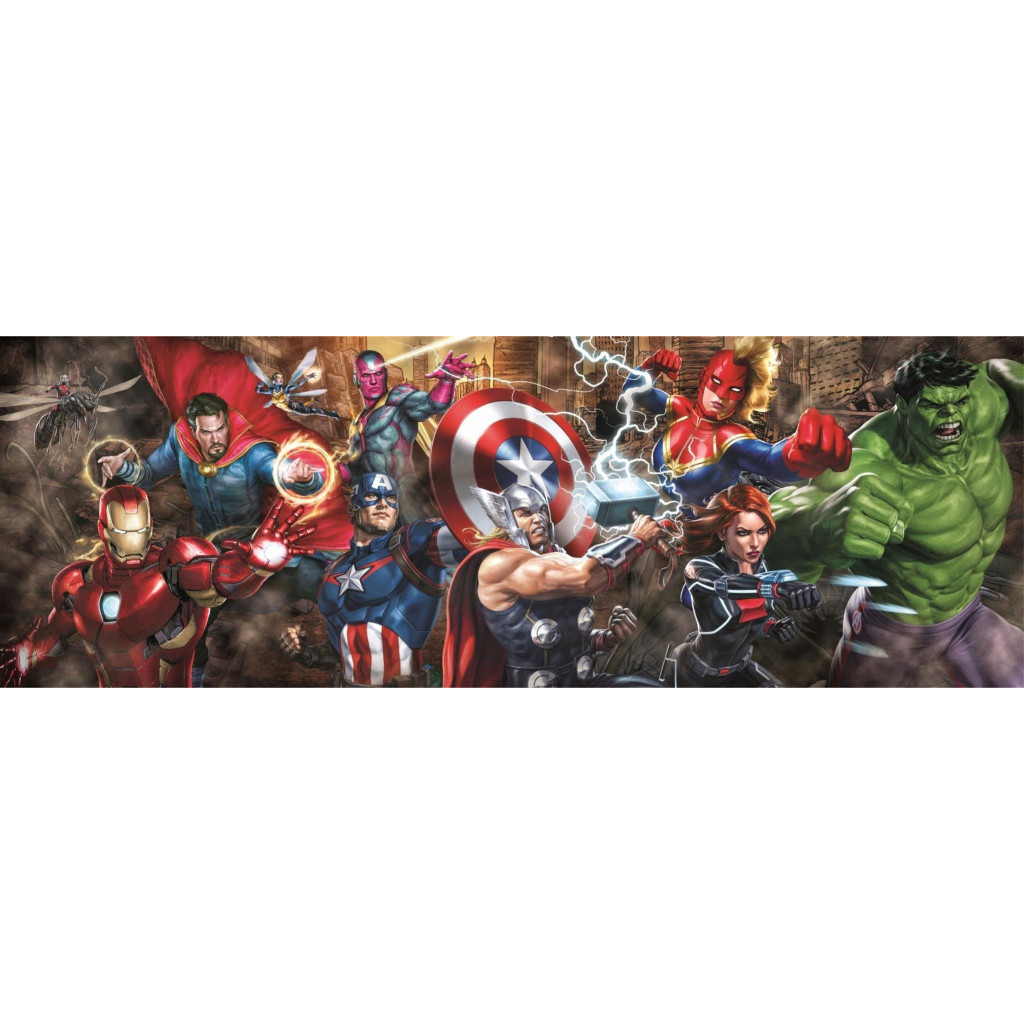 Avengers Ultimate Unite 1000-osaline panoramic pusle Clementoni – detailvaade 2
