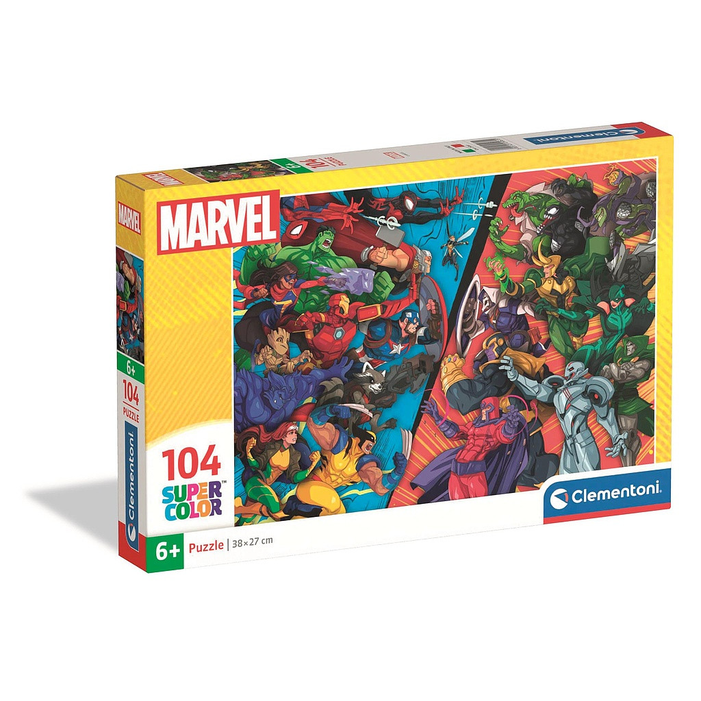 Avengers VS Villains Marvel 104-osaline pusle Clementoni – tootepilt