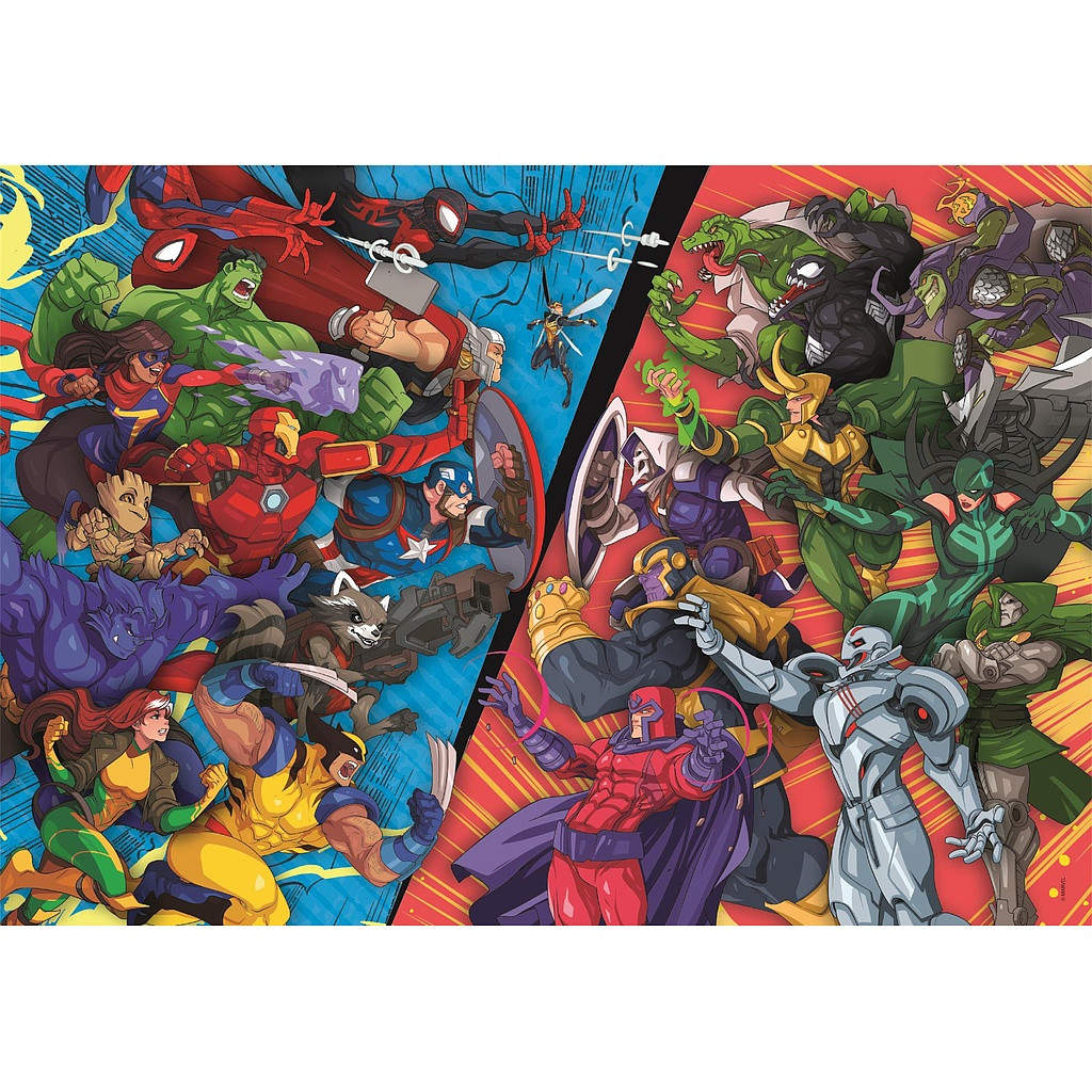Avengers VS Villains Marvel 104-osaline pusle Clementoni – detailvaade 2
