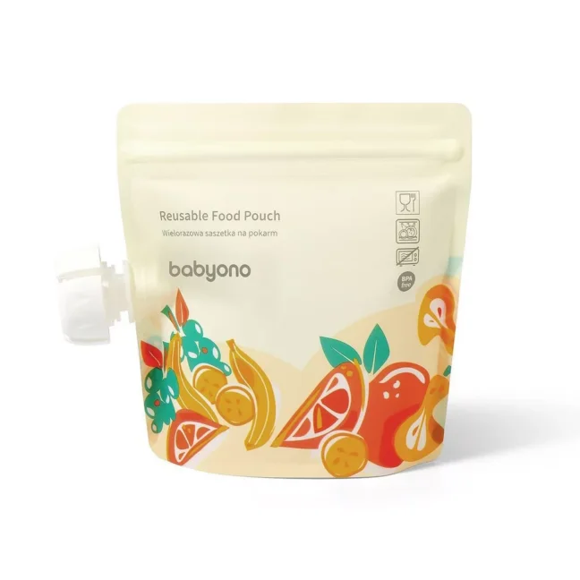 BabyOno korduvkasutatavad toidutuubid 150 ml, 5 tk