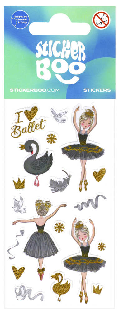 Ballet Ballerina kleepsukomplekt – tootepilt