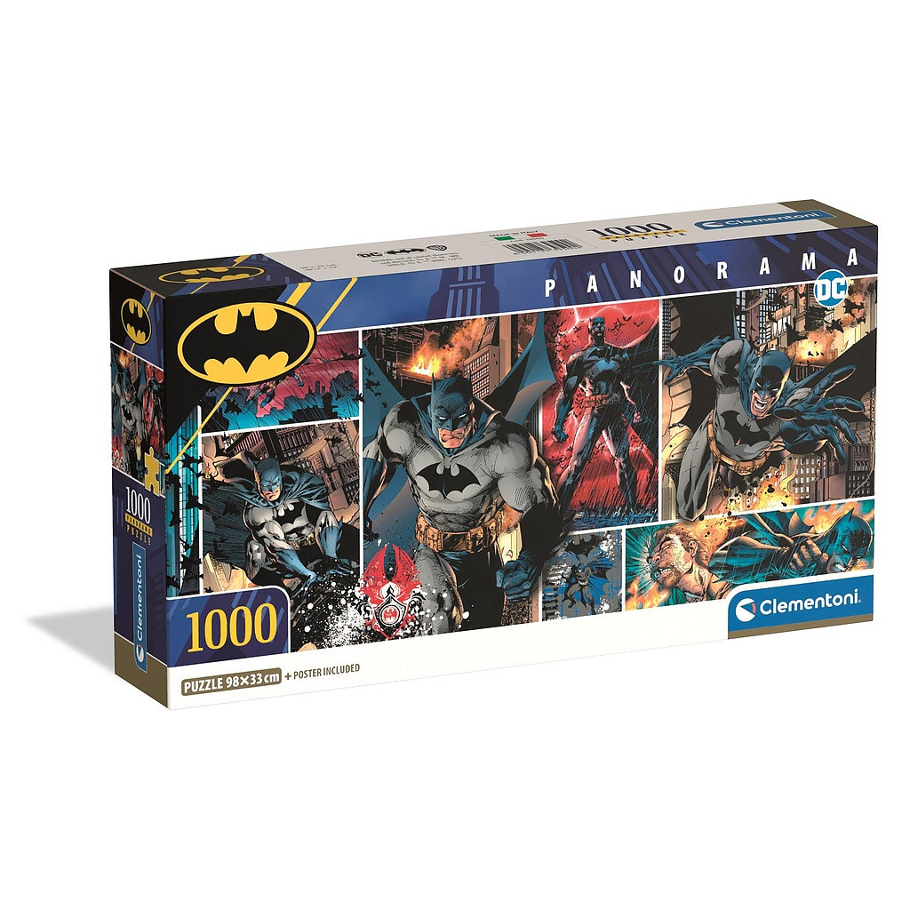 Batman 1000-osaline panorama Compact pusle Clementoni – tootepilt
