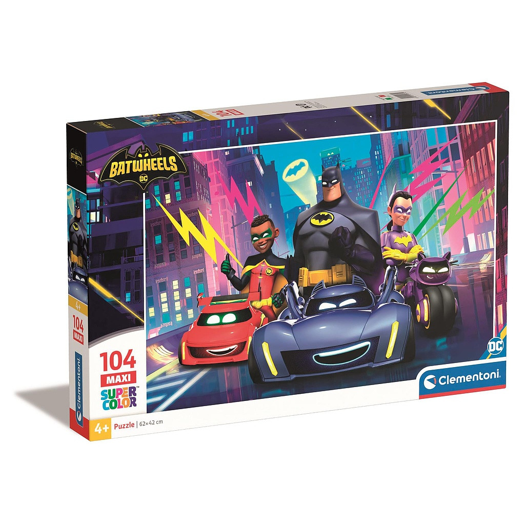 Batman Batwheels 104-osaline maxi pusle Clementoni – tootepilt