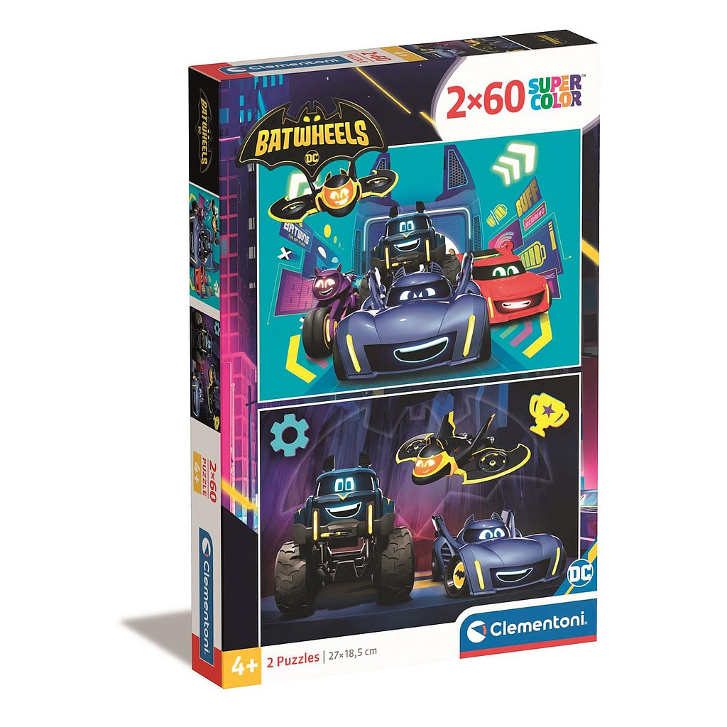 Batman Batwheels 2×60-osaline Clementoni pusle – tootepilt