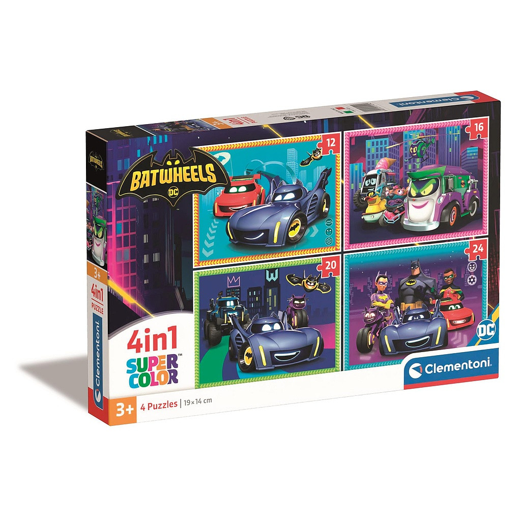 Batman Batwheels 4-in-1 puslekomplekt Clementoni – tootepilt