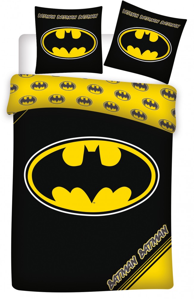 Batman voodipesukomplekt Logo 140×200cm, 70×90 cm – tootepilt