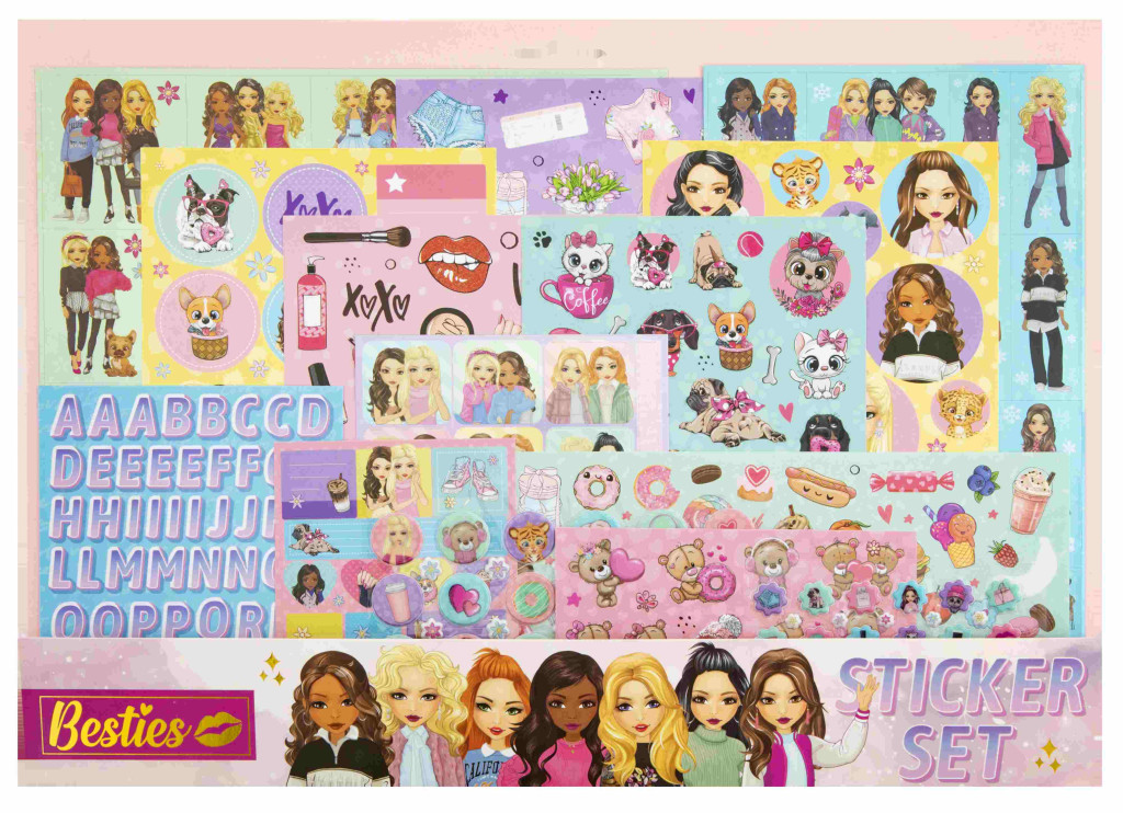Besties Girls' Mega kleepsukomplekt 300-osaline – tootepilt