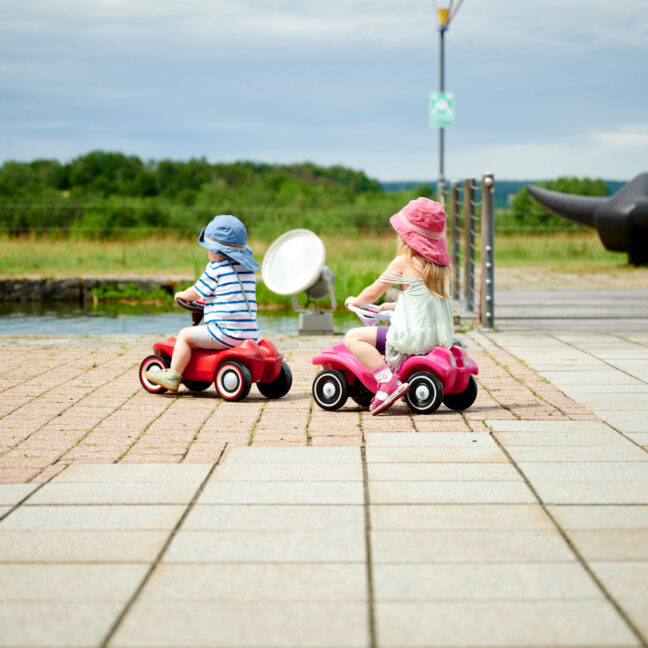 suur punane bobby auto – detailvaade