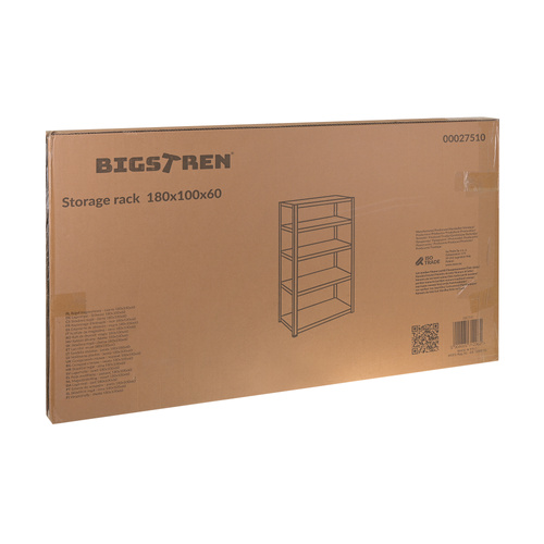 Bigstren laoriiul, 180 × 100 × 60 cm, must