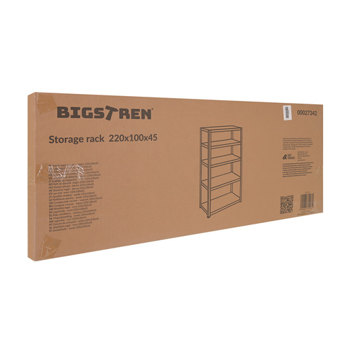 Bigstren laoriiul, 222 × 100 × 45 cm, must