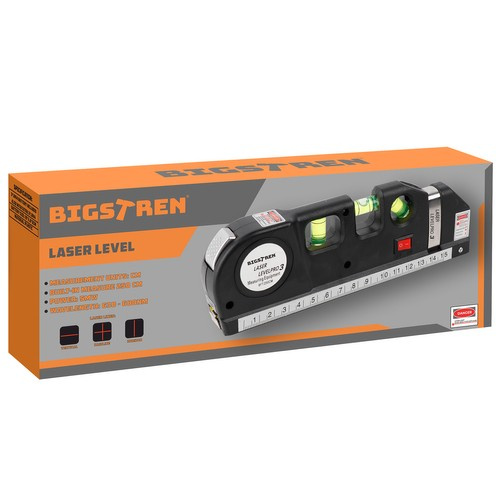 Bigstren laserlood mõõdulindiga 21747, 250 cm