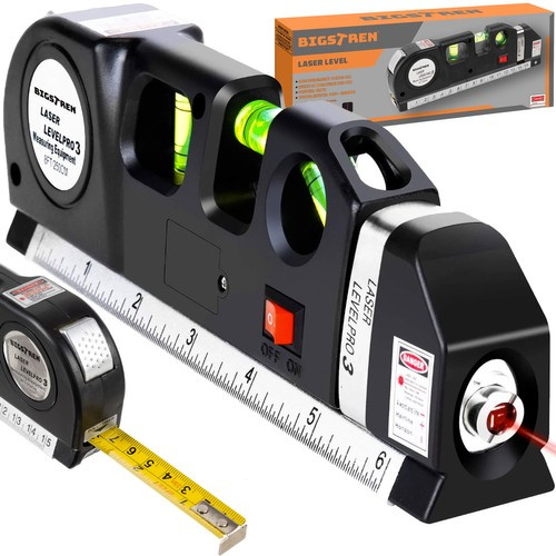 Bigstren laserlood mõõdulindiga 21747, 250 cm