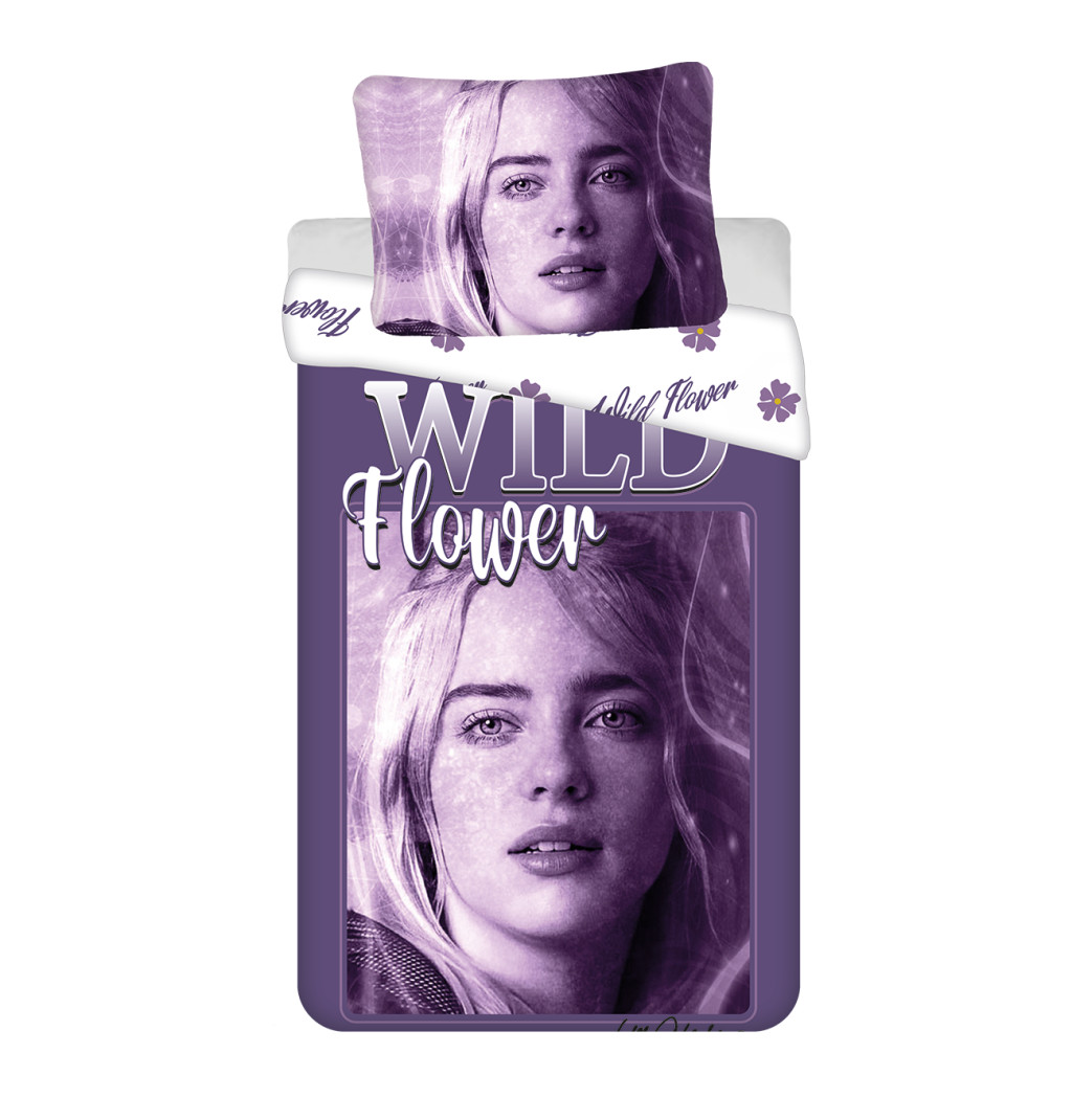 Billie Eilish Wild Flower voodipesukomplekt 140x200cm, 70x90 cm – tootepilt