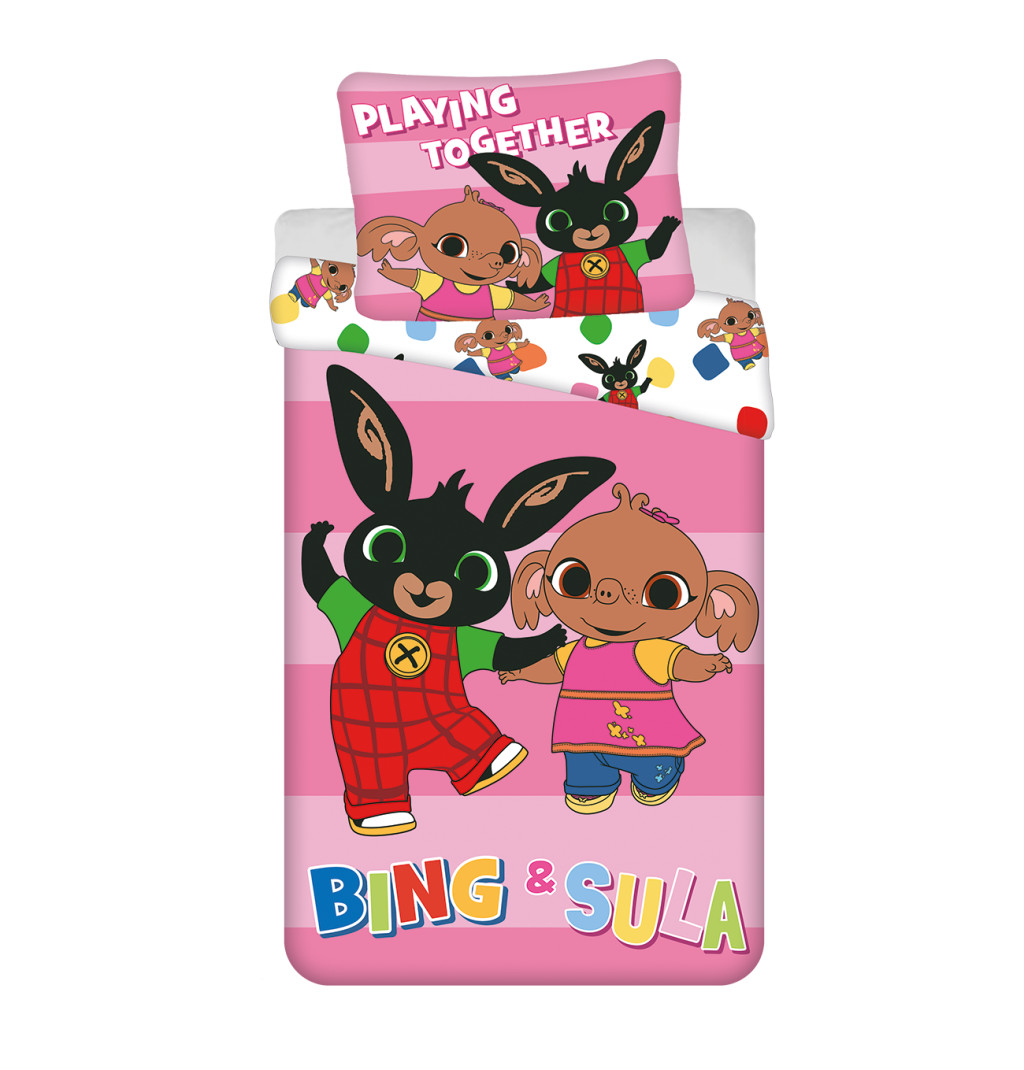 Bing Playing Together voodipesukomplekt 140×200cm, 70×90 cm – tootepilt