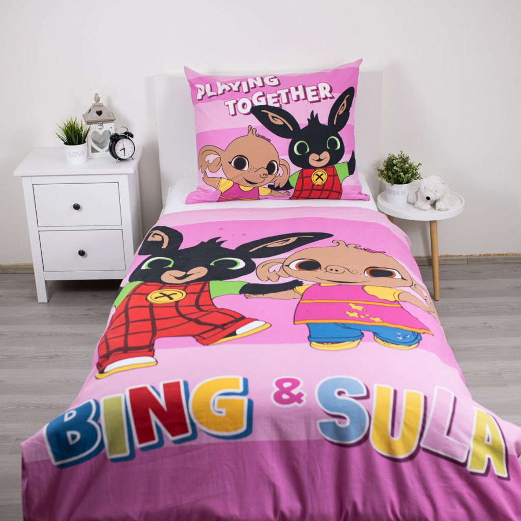 Bing Playing Together voodipesukomplekt 140×200cm, 70×90 cm – detailvaade 2