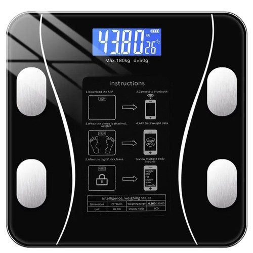 Bluetoothiga nutikas kehakaal, kuni 180 kg