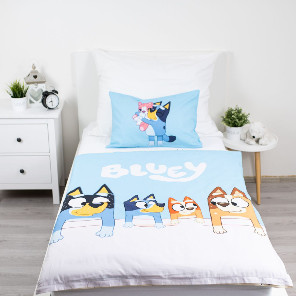 Bluey Family children's voodipesukomplekt 100x135cm, 40x60 cm – detailvaade 2