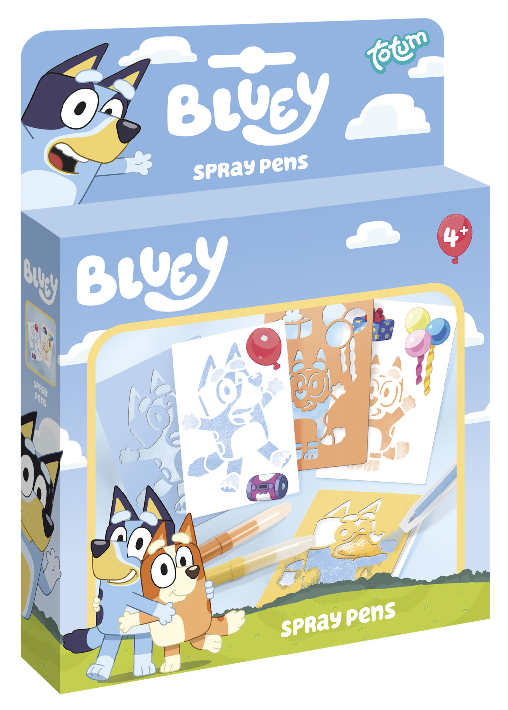Bluey Happy loovkomplekt with spray pens – tootepilt