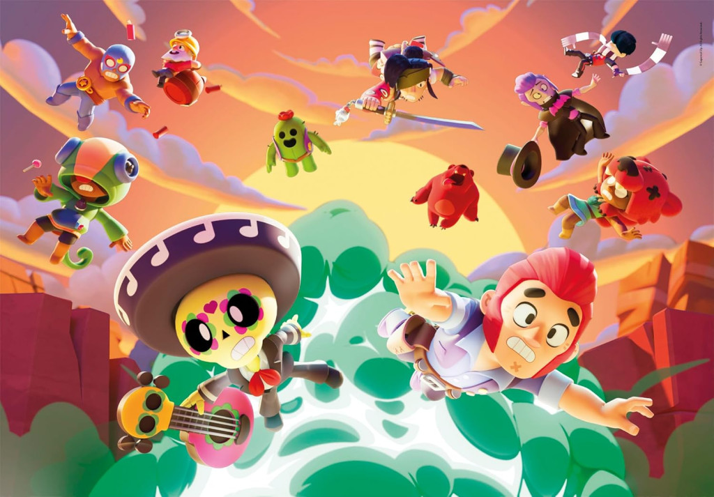 Brawl Stars Fly 180-osaline Clementoni pusle – detailvaade 2