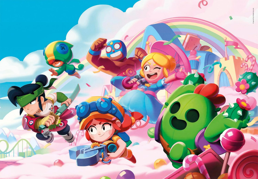 Brawl Stars Rainbow 180-osaline Clementoni pusle – detailvaade 2
