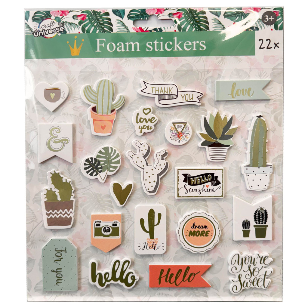 Cactus sponge kleepsukomplekt of 22 – tootepilt