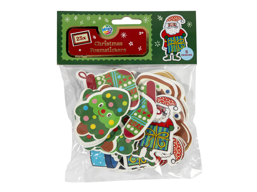 Christmas Fun i foam kleepsukomplekt, 25-osaline – tootepilt