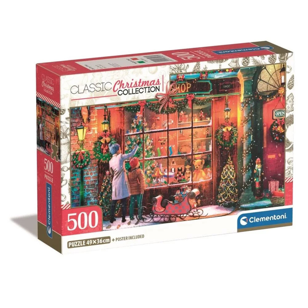 Christmas Old Toy Shop i 500-osaline Clementoni pusle – tootepilt