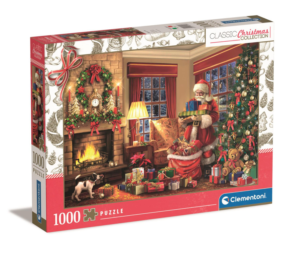 Christmas Santa's Gift 1000-osaline Clementoni pusle – tootepilt