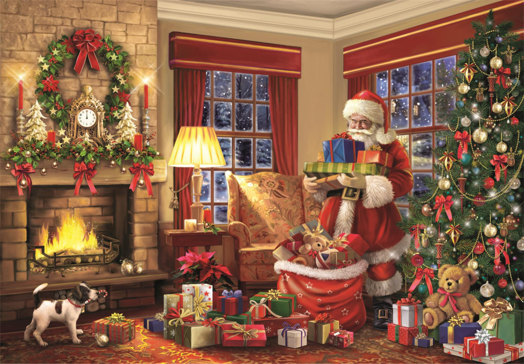 Christmas Santa's Gift 1000-osaline Clementoni pusle – detailvaade 2