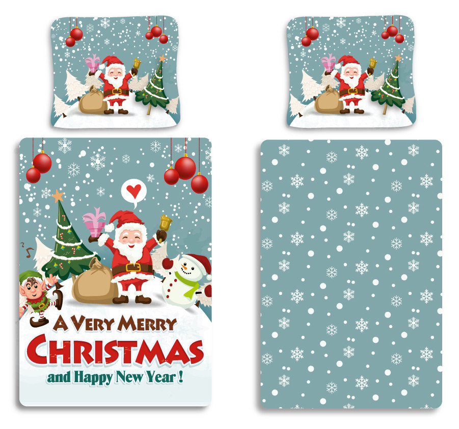Christmas Snowing voodipesukomplekt 140x200cm, 70x90 cm – tootepilt
