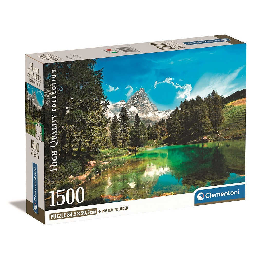 Cities Blue Lake New Zealand 1500-osaline Compact pusle Clementoni – tootepilt