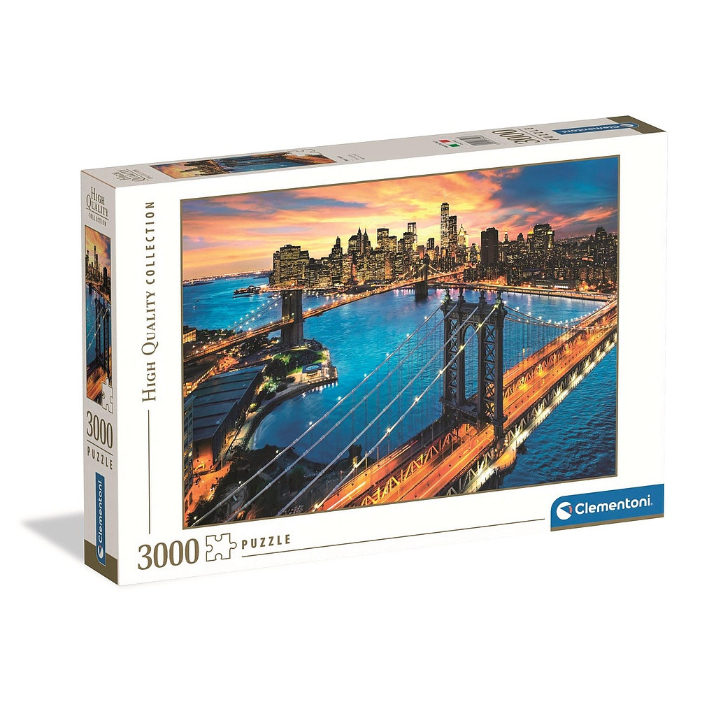 Cities Bridges New York 3000-osaline pusle Clementoni – tootepilt