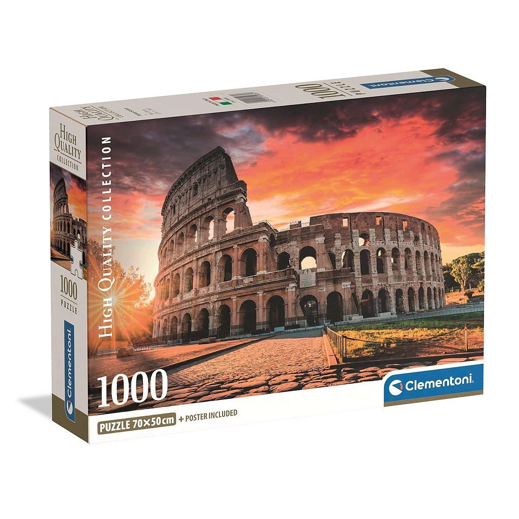 Cities Colosseum Sunset Rome 1000-osaline pusle Clementoni – tootepilt