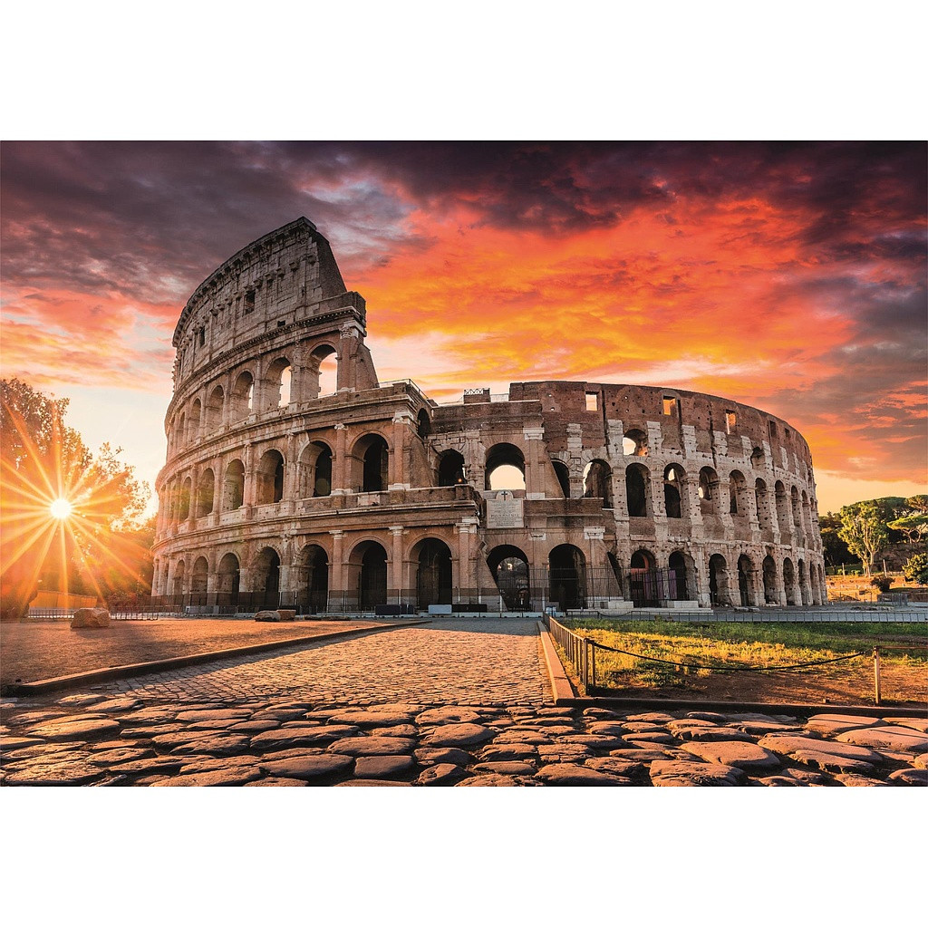 Cities Colosseum Sunset Rome 1000-osaline pusle Clementoni – detailvaade 2