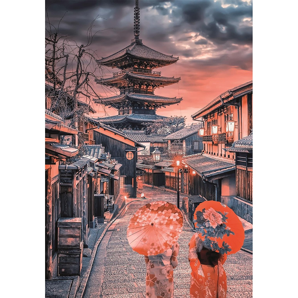 Cities Evening in Kyoto Japanese 500-osaline Compact pusle Clementoni – detailvaade 2
