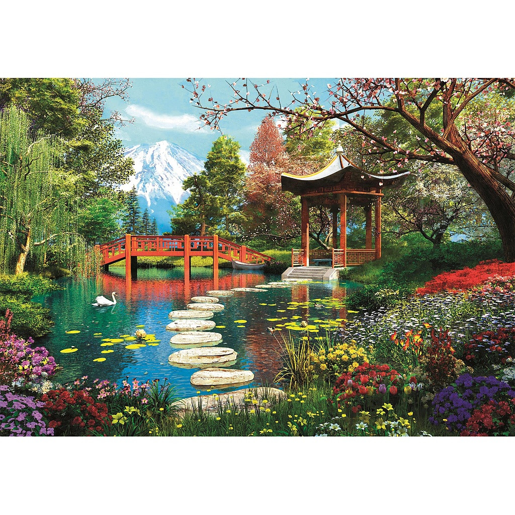 Cities Gardens of Fuji Japanese 1000-osaline Compact pusle Clementoni – detailvaade 2