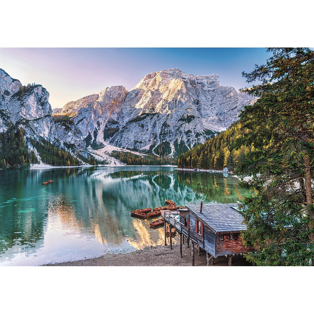 Cities Lake Braies Italy 1000-osaline Compact pusle Clementoni – detailvaade 2