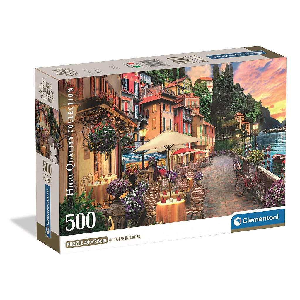 Cities Lake Como Italy 500-osaline Compact pusle Clementoni – tootepilt
