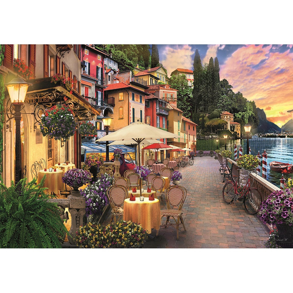 Cities Lake Como Italy 500-osaline Compact pusle Clementoni – detailvaade 2